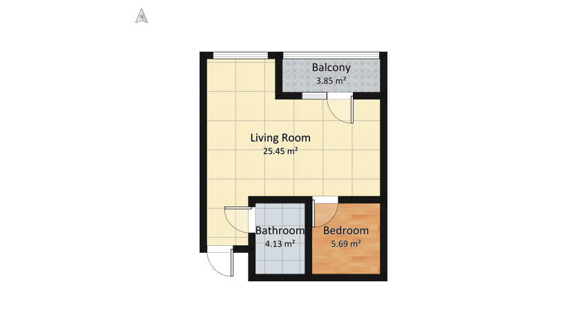 Case1 floor plan 45.54