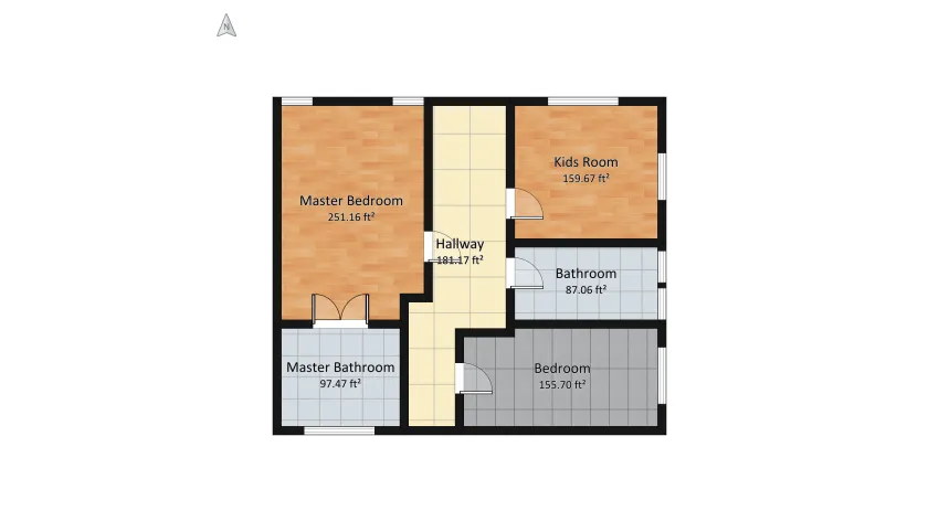 Bedroom Area floor plan 98.85