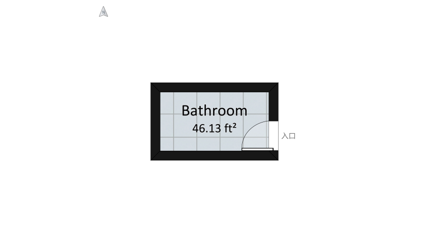 Modern Day Small Bathroom floor plan 5.39