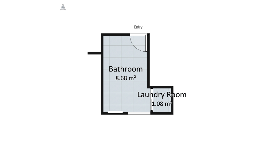 Bathroom renewal floor plan 10.8