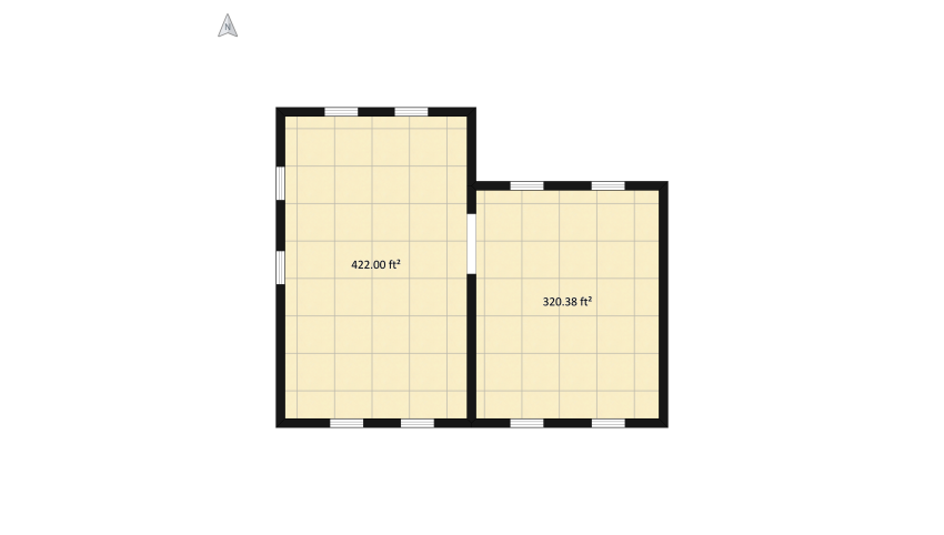 Orange Living Room floor plan 74.83