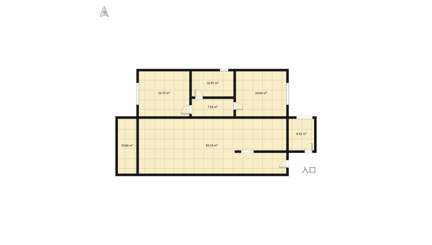 Familiar's apartment floor plan 185.77