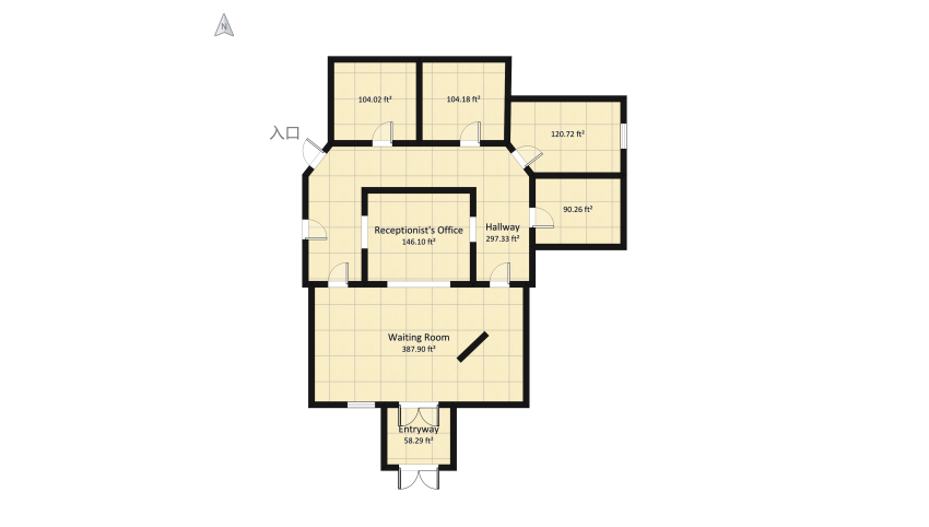 #MedicalCareContest - My Pediatric Office Recreation! floor plan 138.01