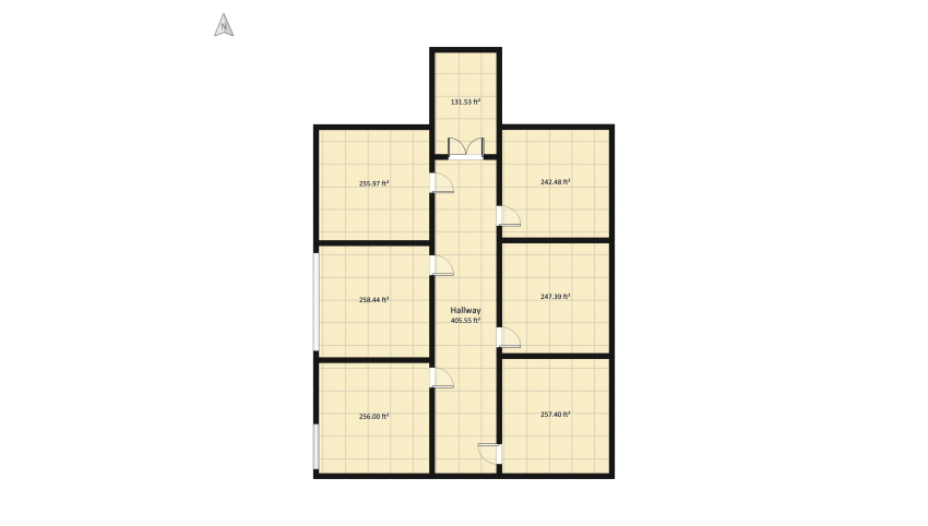 #black Apartment floor plan 211.03