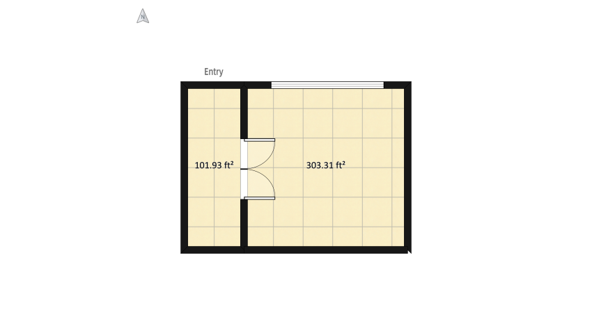 Minimalist Living Room floor plan 42.02