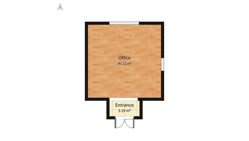 Dark Edwardian Office floor plan 43.22