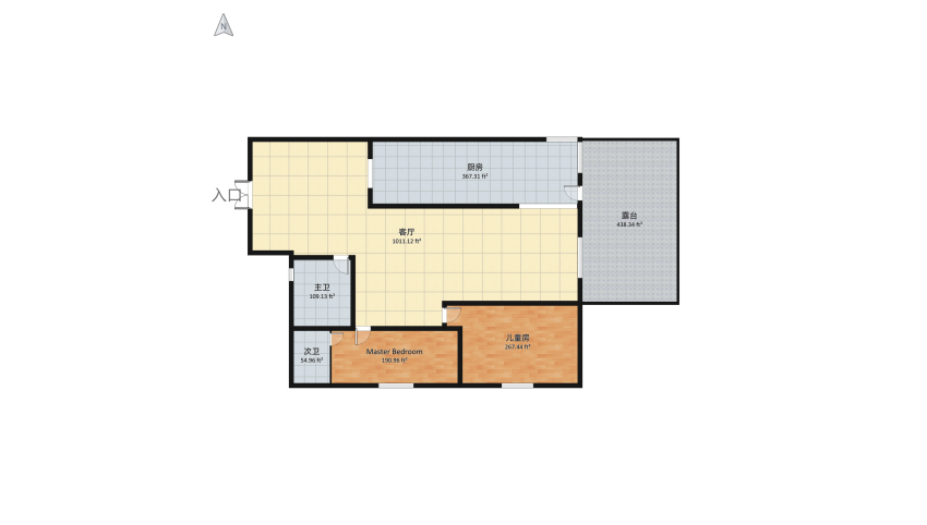 Old modern floor plan 245.84