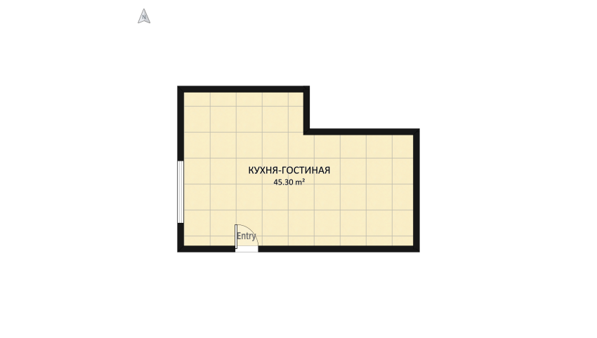 Кухня-вітальня floor plan 48.9