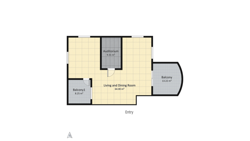 Classy Deisgn floor plan 94.8