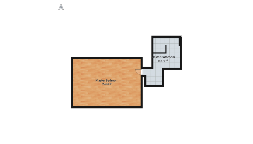 neoclassical/minimalist bedroom floor plan 75.27