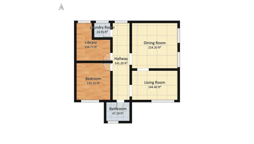 Small House floor plan 88.2