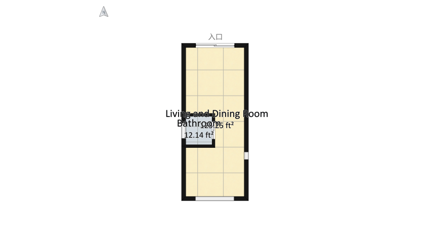 Tiny Pull-on Home floor plan 14.5