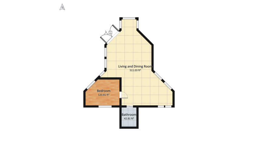 #ChristmasRoomContest Cottage House floor plan 69.4