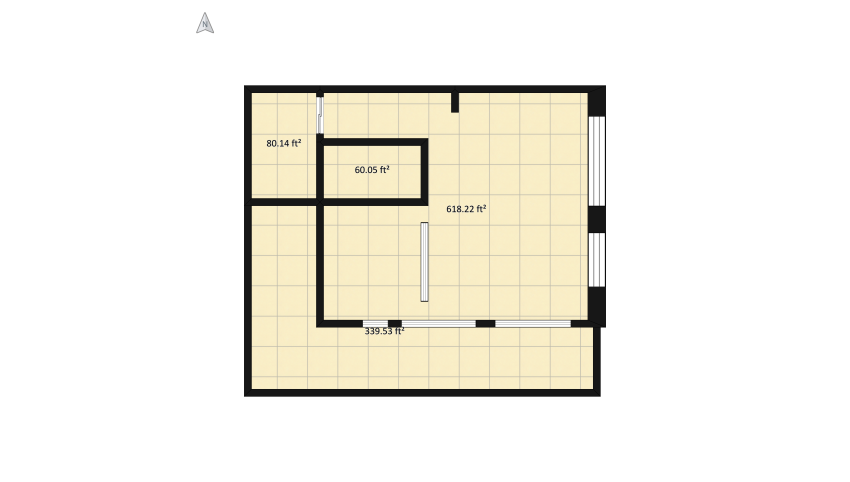 Piso estilo industrial floor plan 115.16