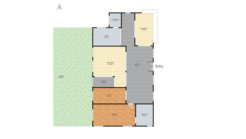 4 Bedroom Mansion floor plan 1938.67